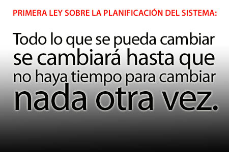 planificacion del sistema cambiar